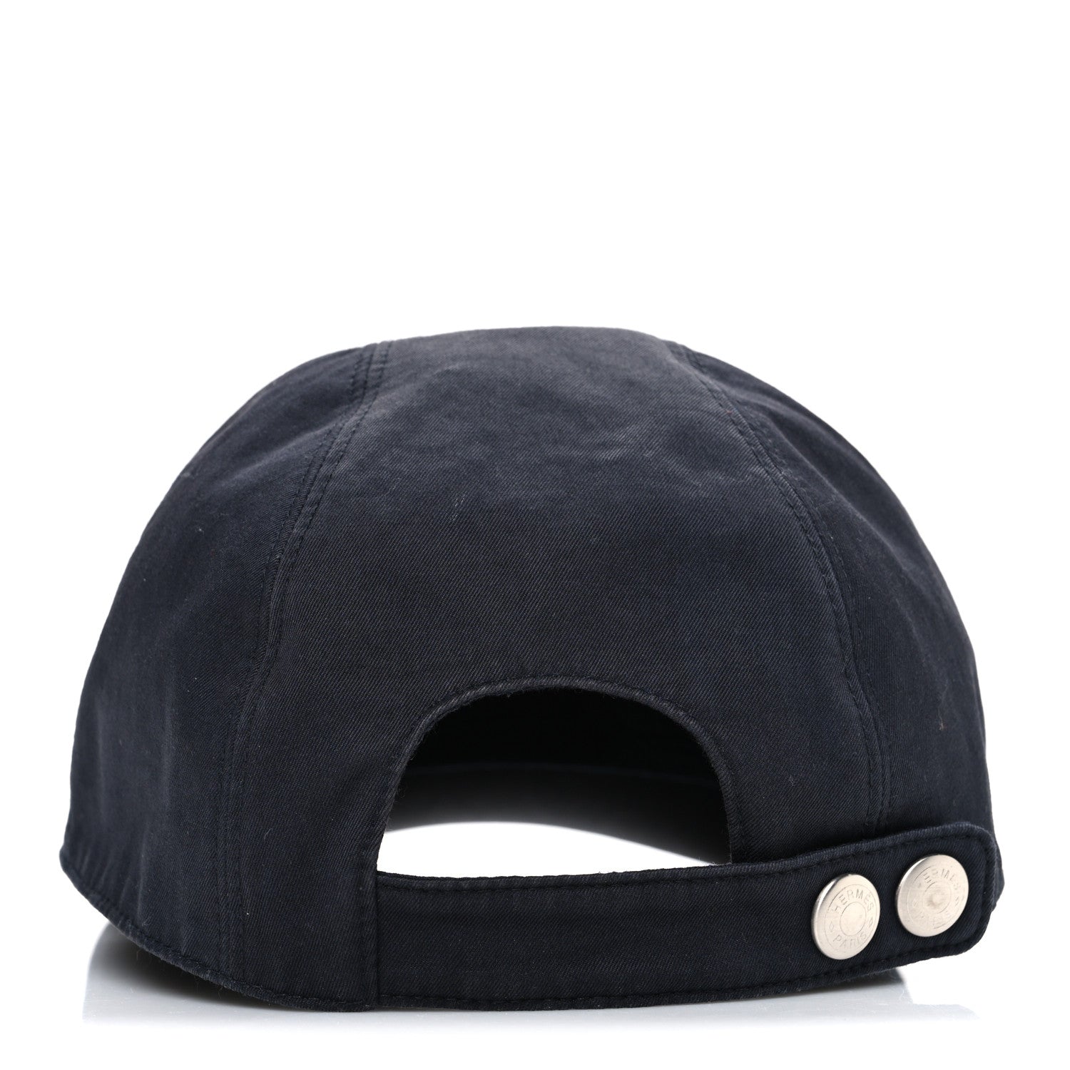 Hermes Cotton Canvas Miles H Mors Cap 58 Marine 6 of 8