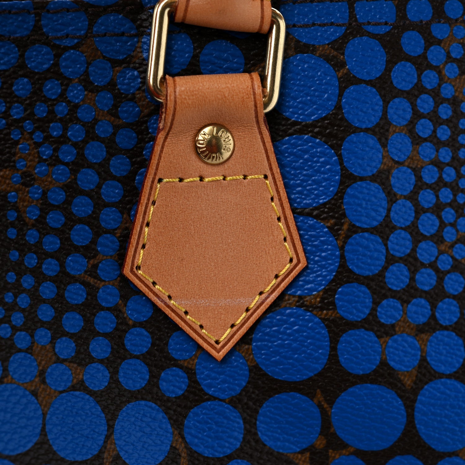 Louis Vuitton Monogram Kusama Town Speedy 30 Blue 11 of 12