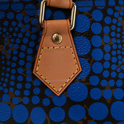 Louis Vuitton Monogram Kusama Town Speedy 30 Blue 11 of 12