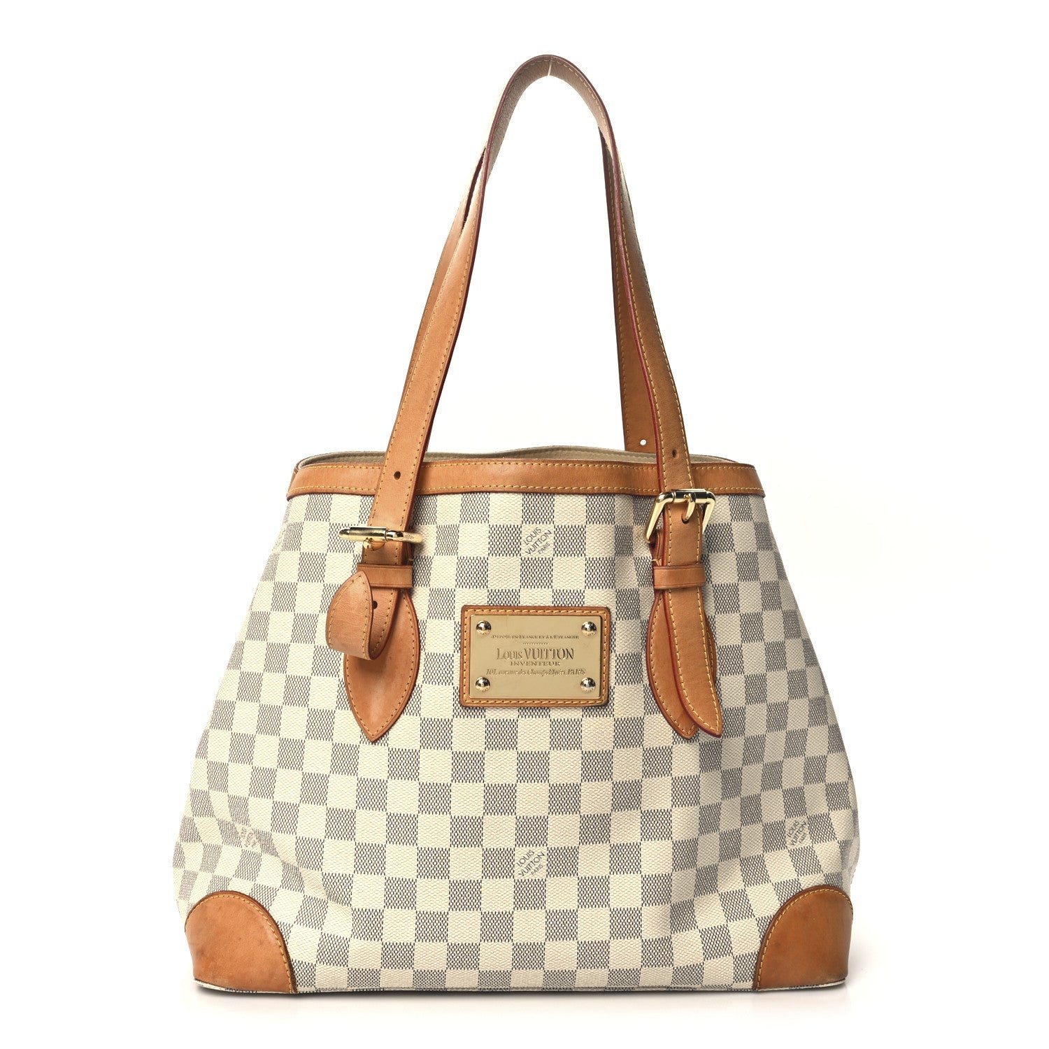 Louis Vuitton Damier Azur Hampstead MM 1 of 7