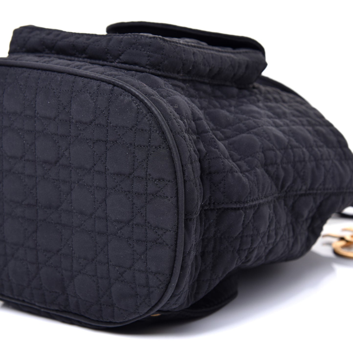 Nylon Cannage Backpack Navy Blue