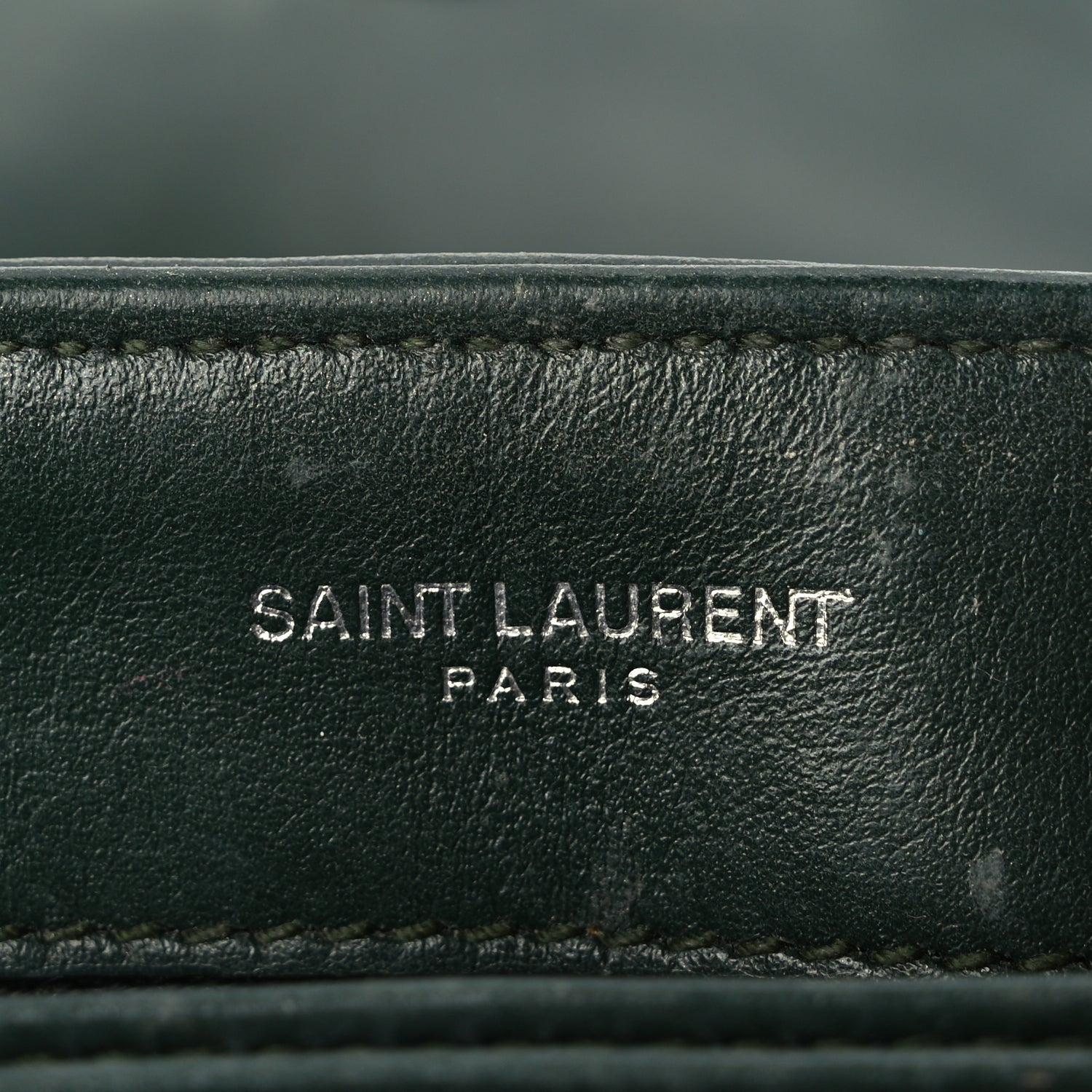 Saint Laurent Calfskin Y Quilted Monogram Toy Loulou Crossbody Bag Deep Green 5 of 8