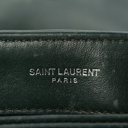 Saint Laurent Calfskin Y Quilted Monogram Toy Loulou Crossbody Bag Deep Green 5 of 8