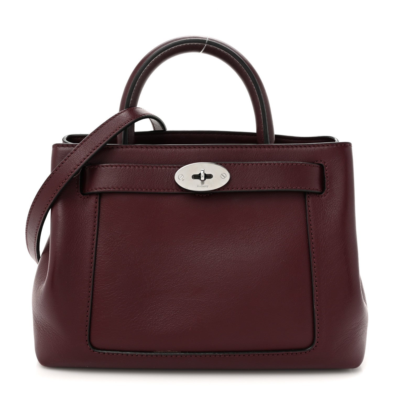 Mulberry Silky Calfskin Small Islington Black Cherry 1 of 7