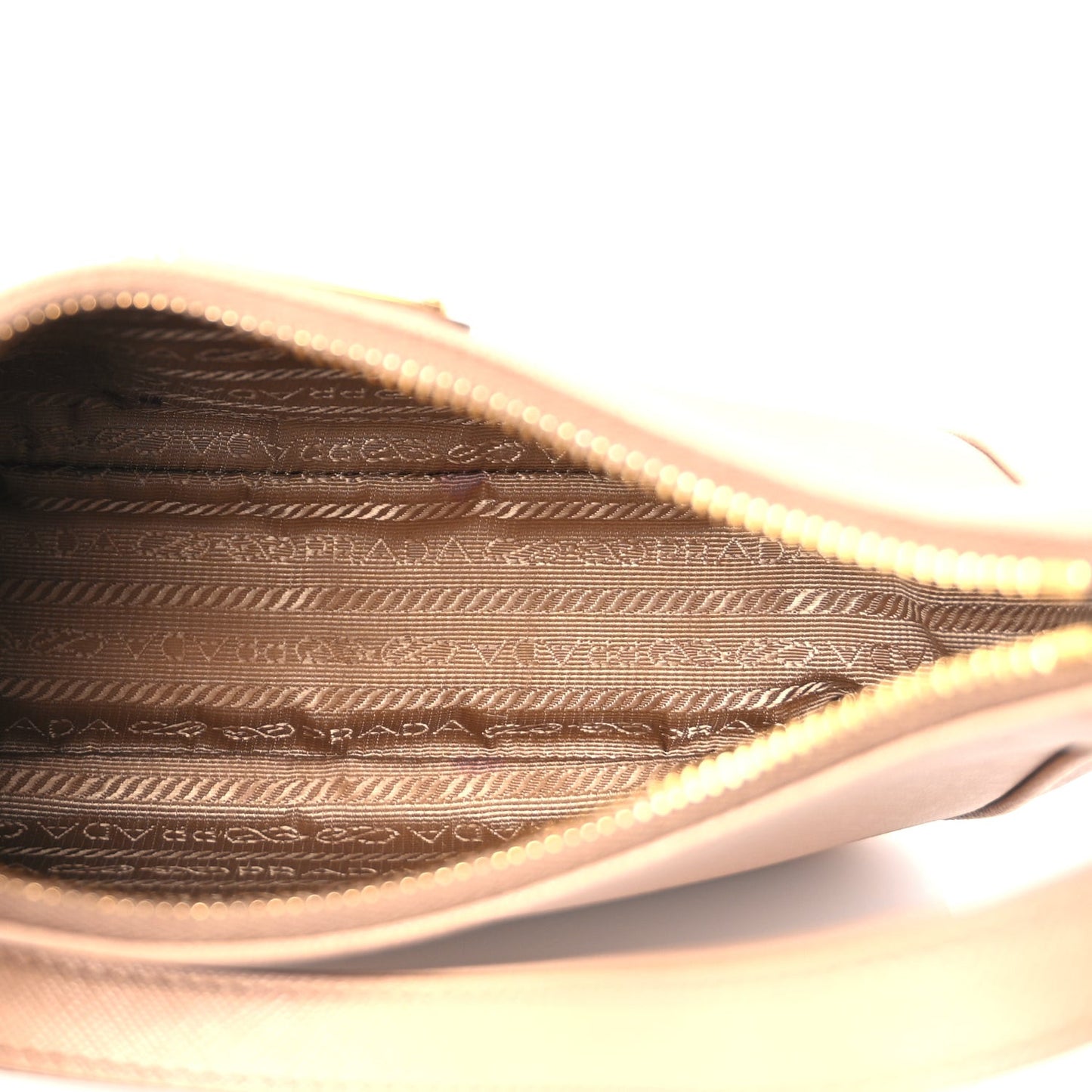Saffiano Lux Re-Edition Mini Shoulder Bag Cammeo