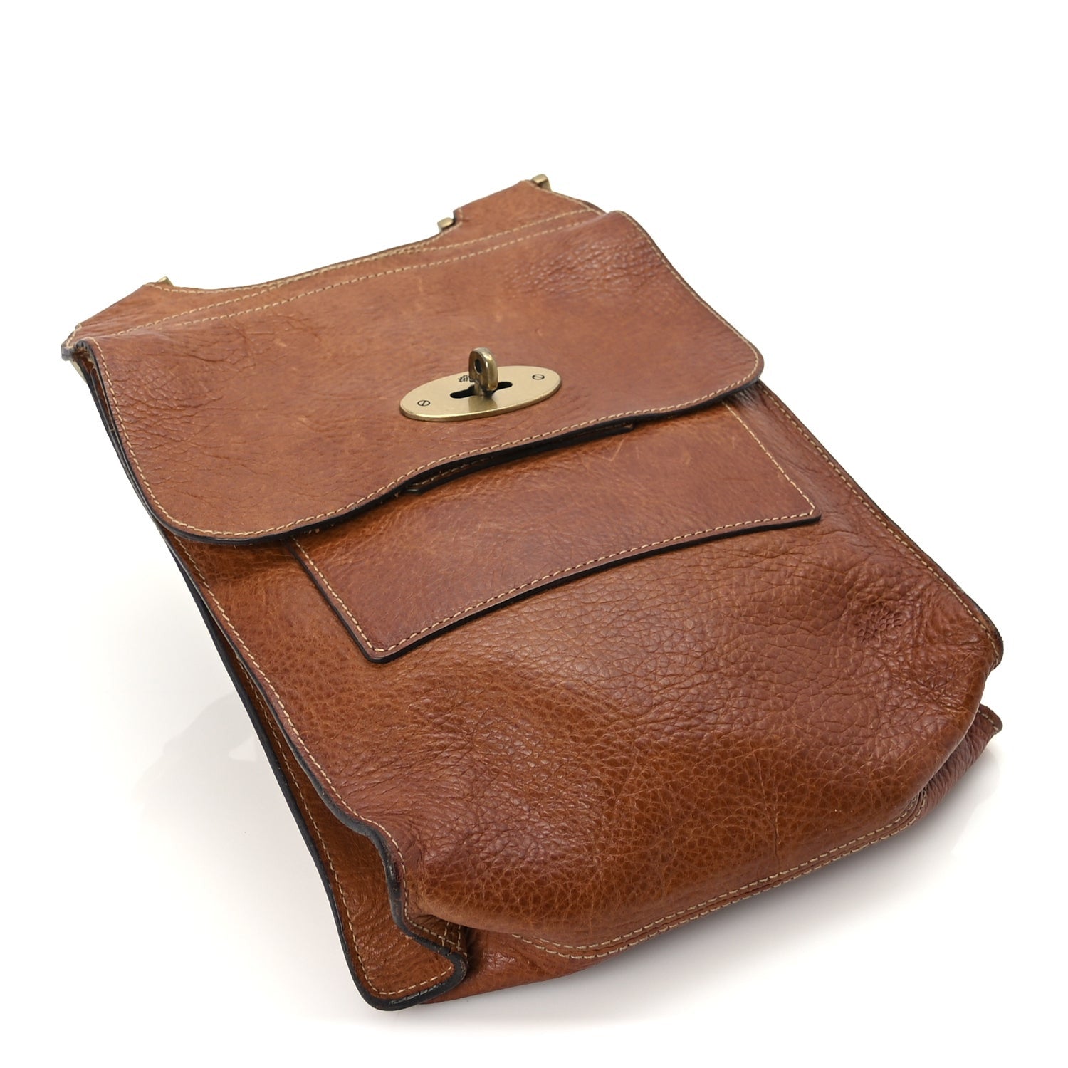 Mulberry Grain Calfskin New Antony Messenger Crossbody Oak 3 of 8