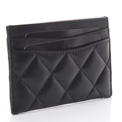Chanel Lambskin Quilted Card Holder Black 2 of 7