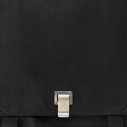 Proenza Schouler Pebbled Calfskin Large PS Courier Backpack Black 8 of 11