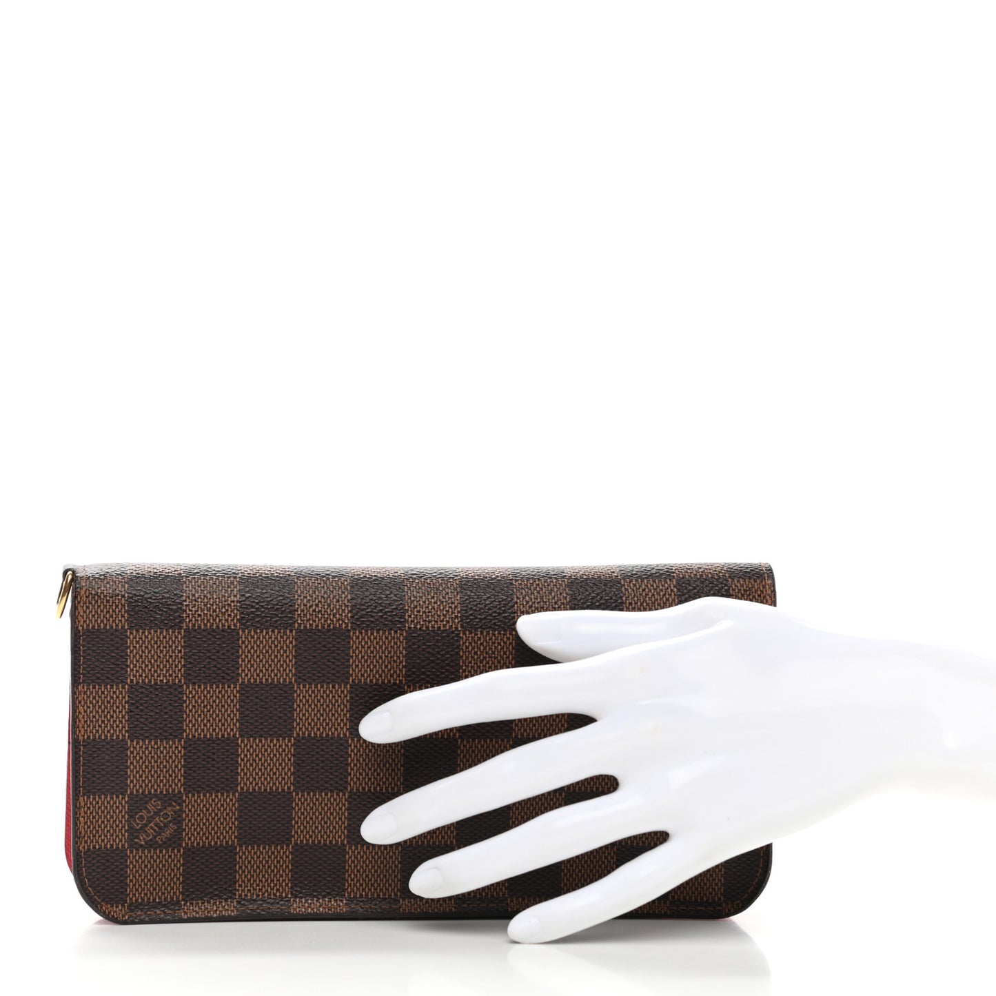 Damier Ebene Insolite Wallet Rouge