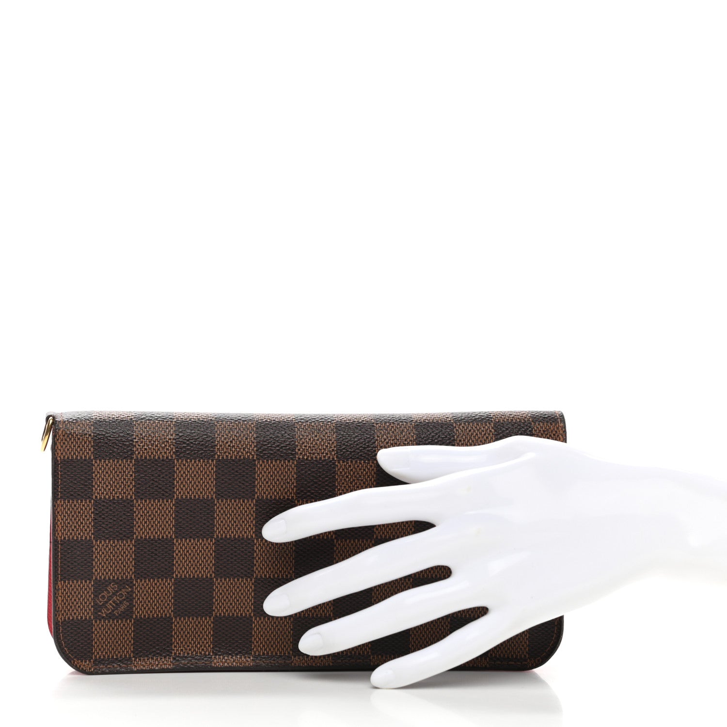 Louis Vuitton Damier Ebene Insolite Wallet Rouge 2 of 9