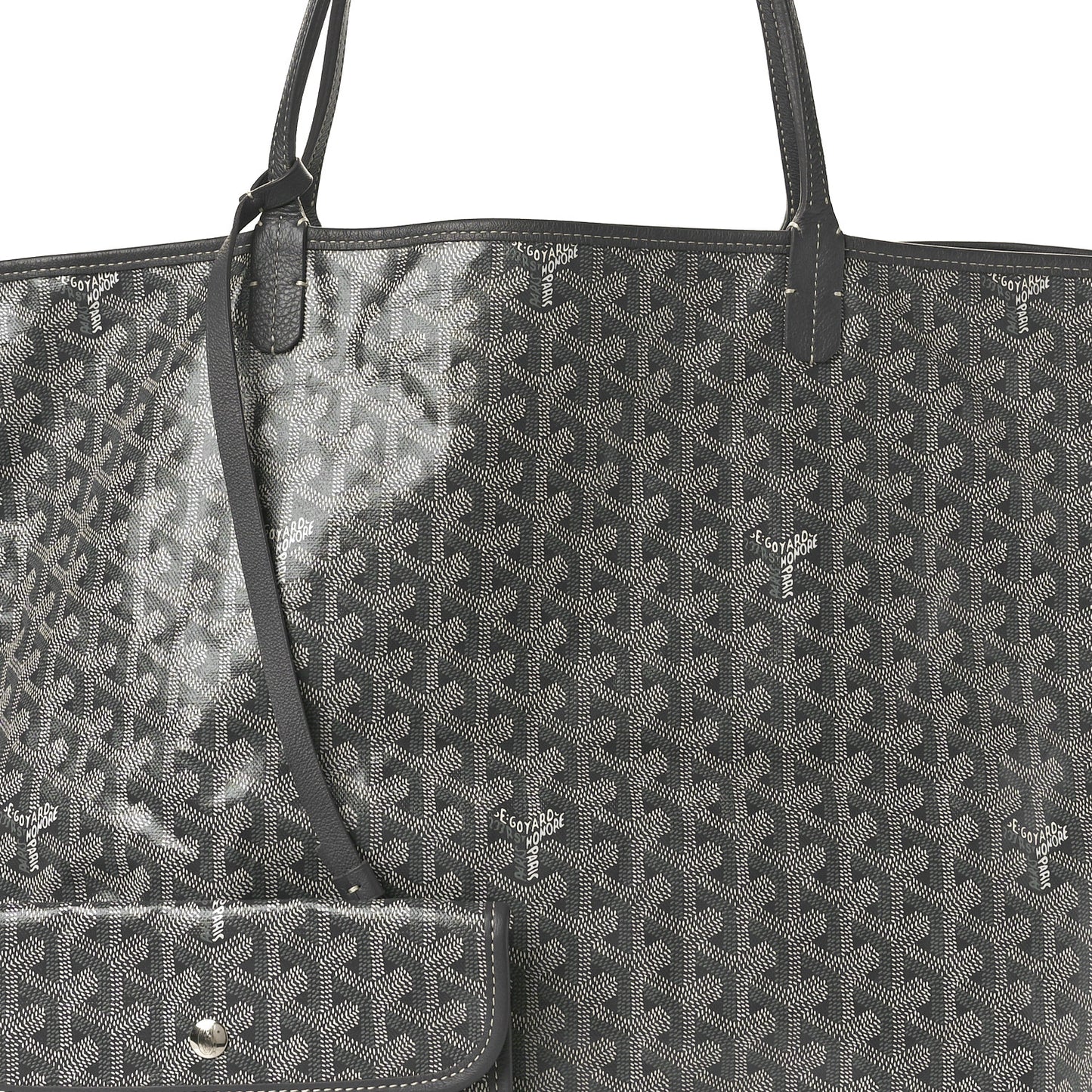 Goyardine Reversible Anjou GM Grey