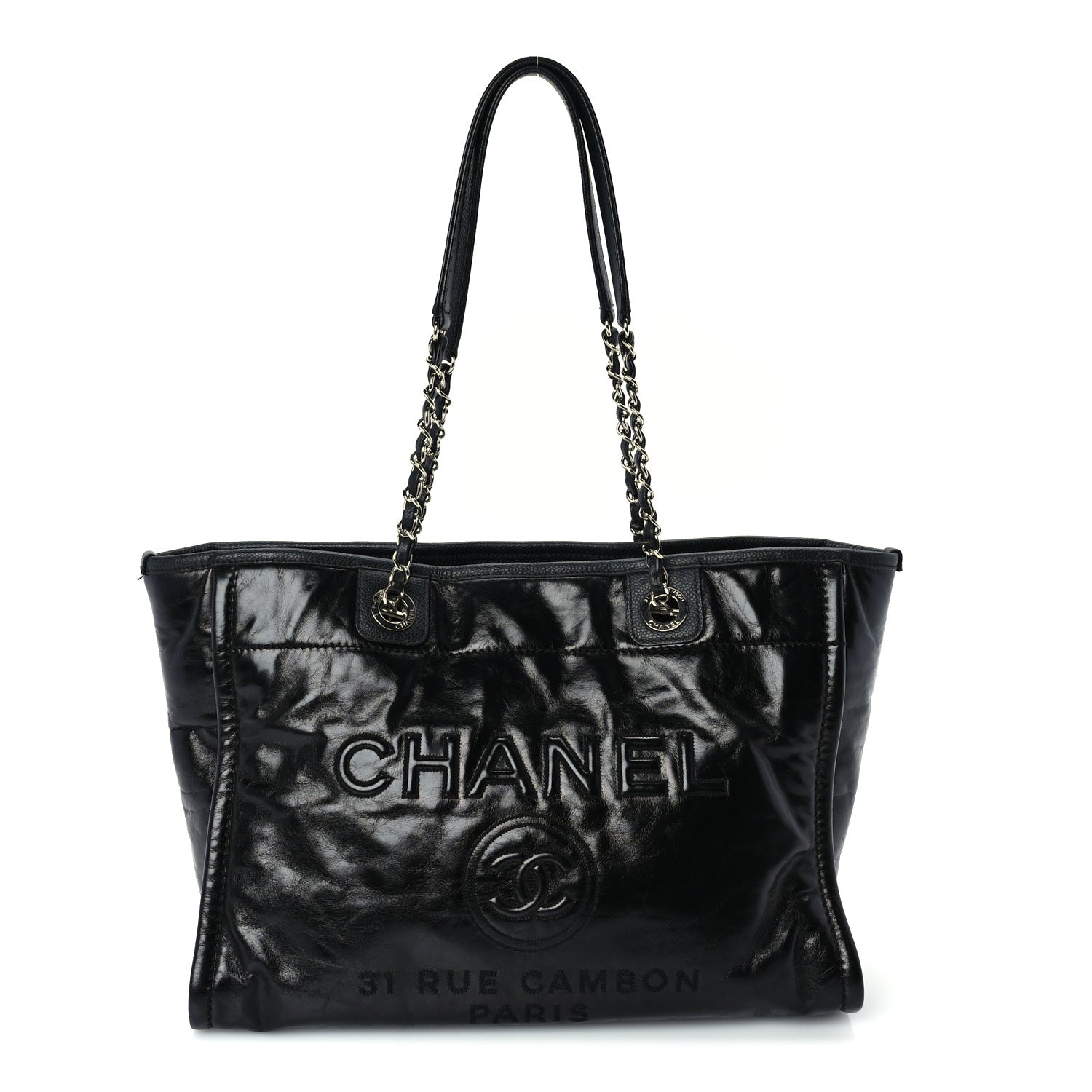 Chanel Glazed Calfskin Small Deauville Tote 1 of 9