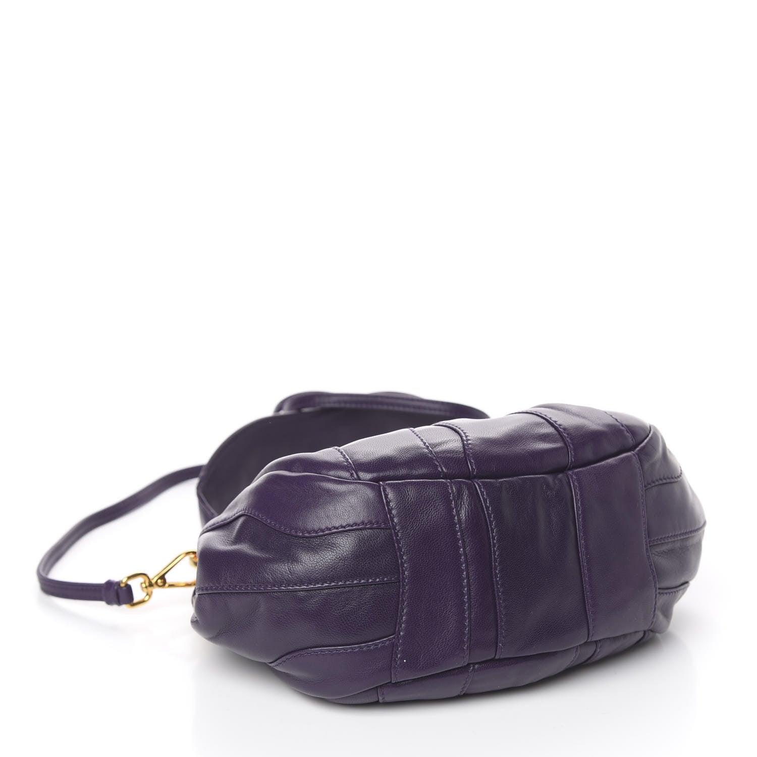 Prada Nappa Stripes Hobo Viola 4 of 10