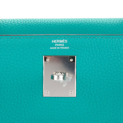 Hermes Taurillon Clemence Kelly Retourne 28 Bleu Paon 10 of 26