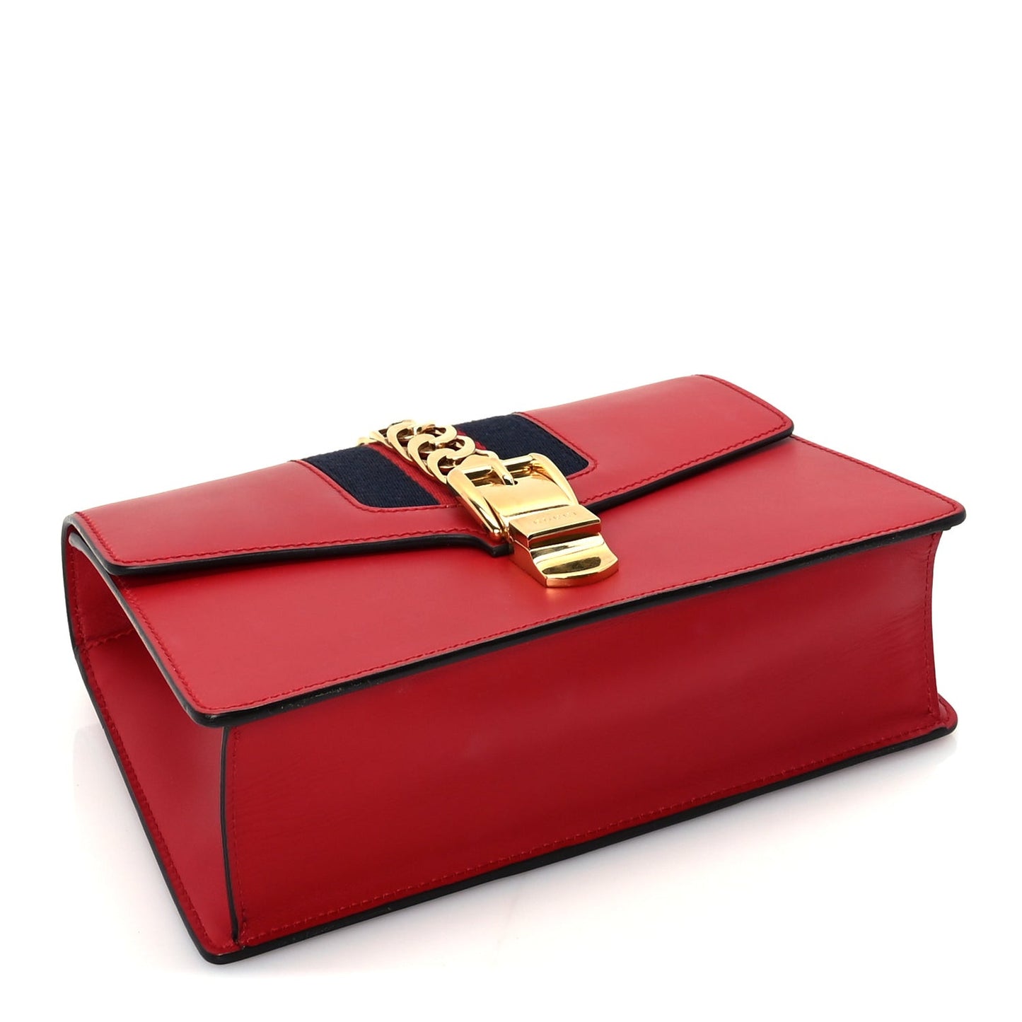 Calfskin Small Sylvie Shoulder Bag  Hibiscus Red