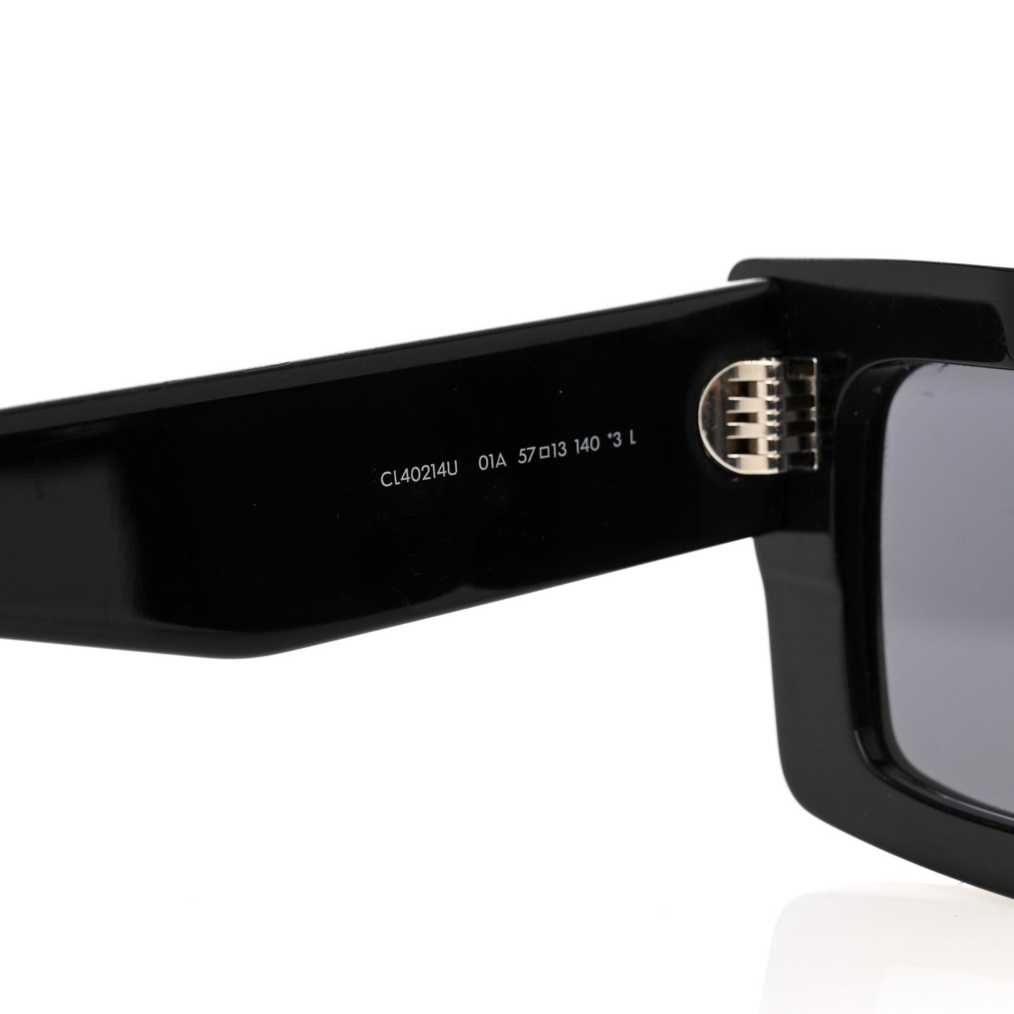 Acetate Monochroms Square Sunglasses CL40214U Black