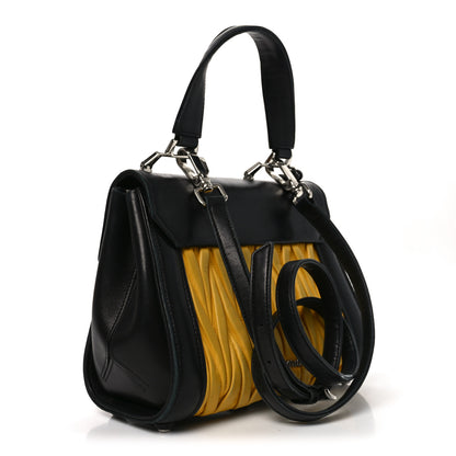 Miu Miu Nappa Matelasse Top Handle Bag Black Soleil 3 of 9