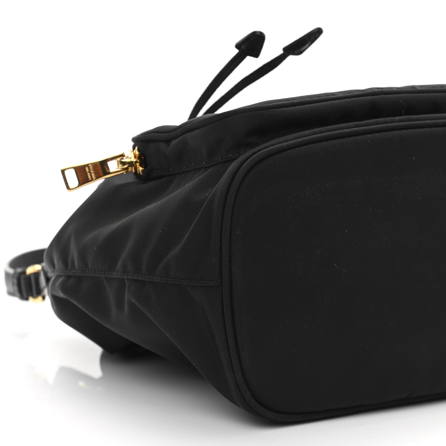 Prada Re-Nylon Duet Drawstring Shoulder Bag Black 10 of 11