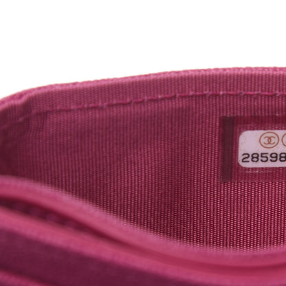 Chanel Caviar Quilted Boy Card Holder Fuchsia 7 of 7