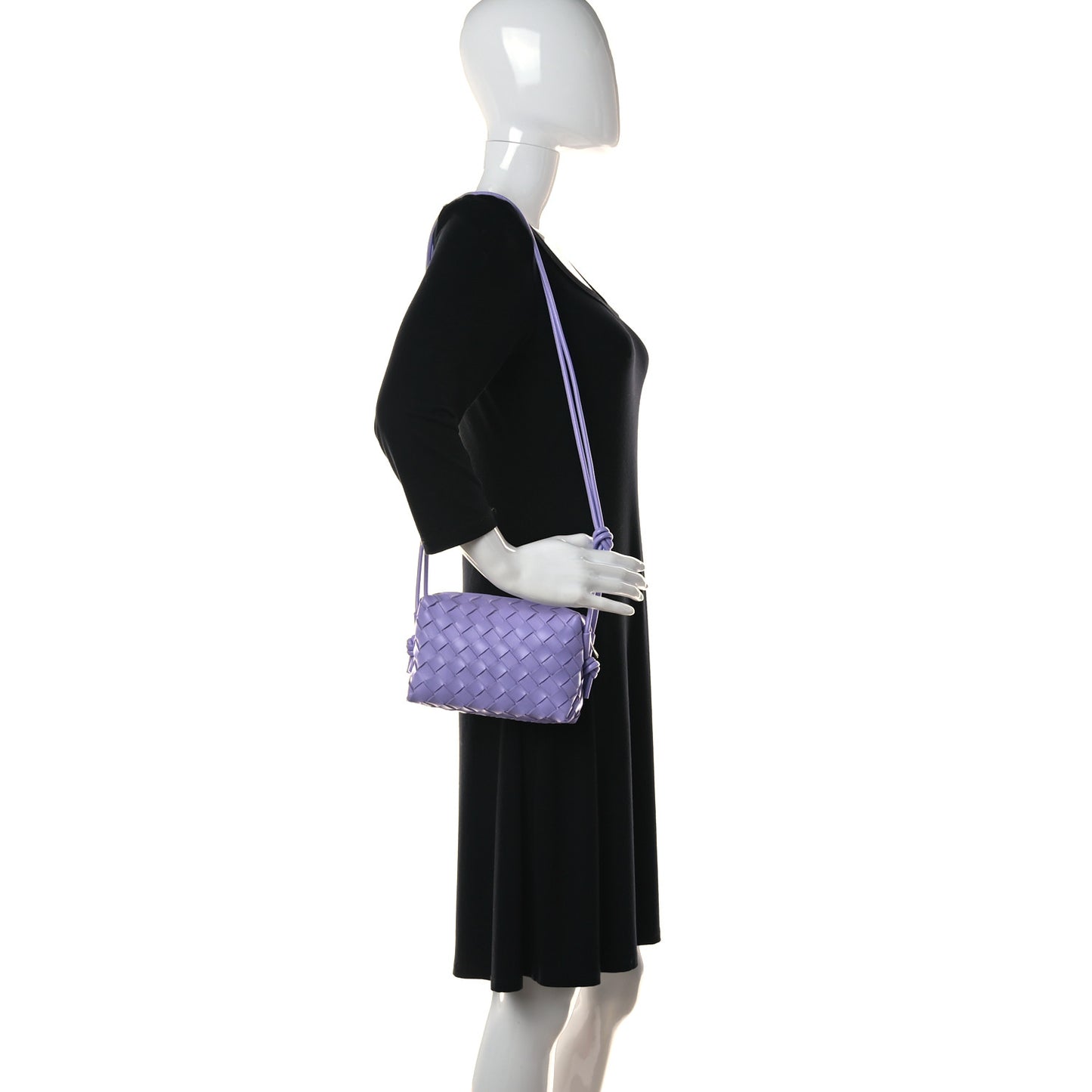 Nappa Intrecciato Mini Loop Camera Bag Wisteria