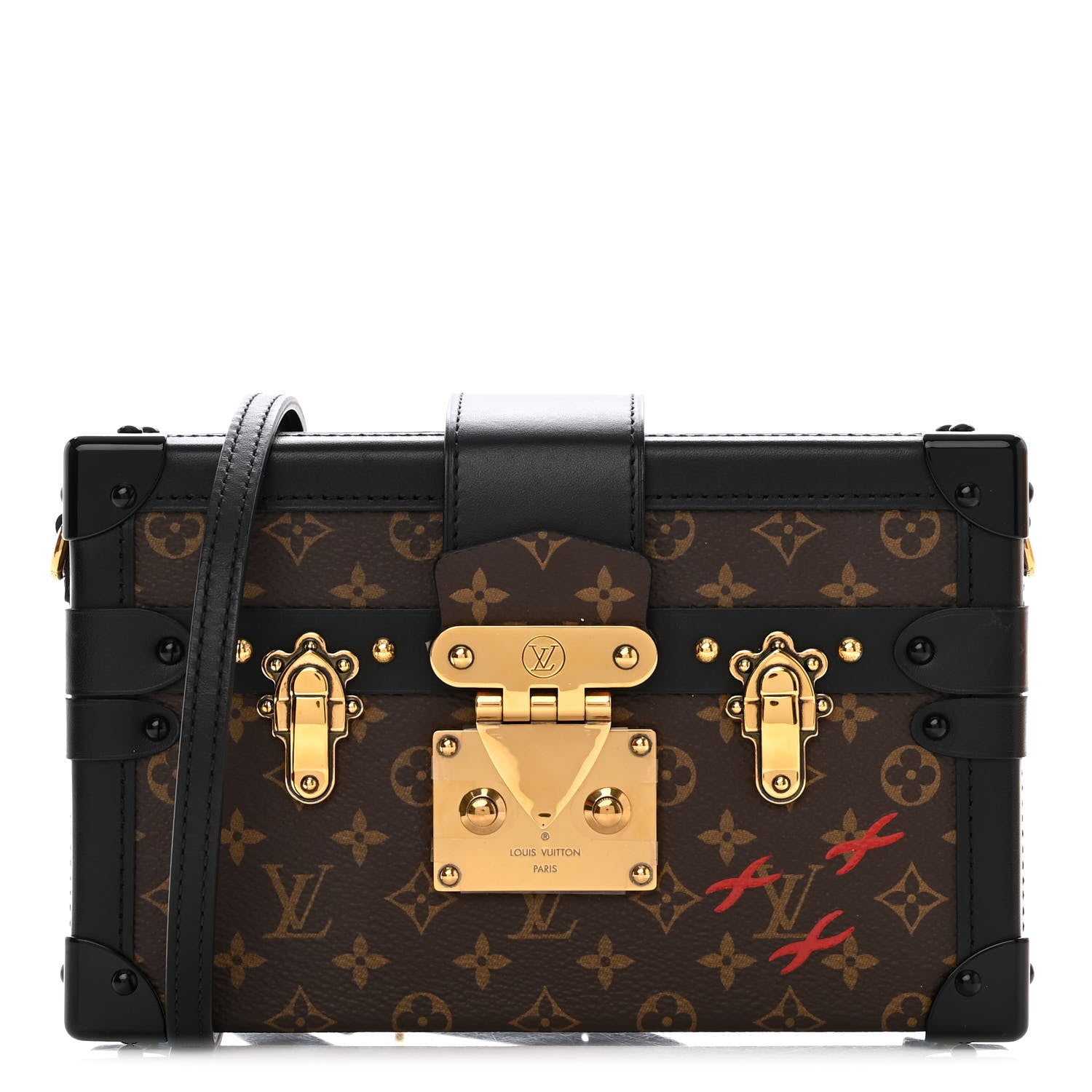 Louis Vuitton Monogram Petite Malle Black 1 of 15