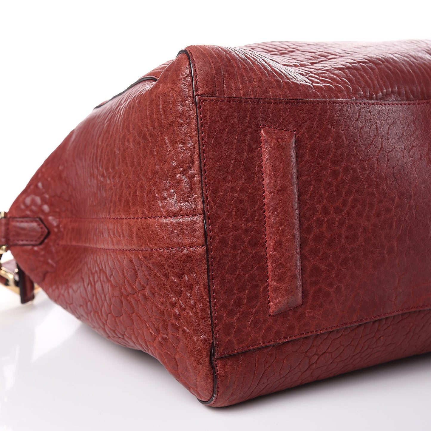 Pebbled Lambskin Large Soft Antigona Brick