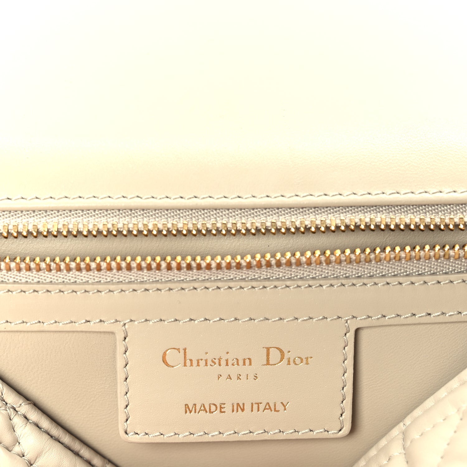 Christian Dior Calfskin Macrocannage Medium Caro Bag  Sand 5 of 8