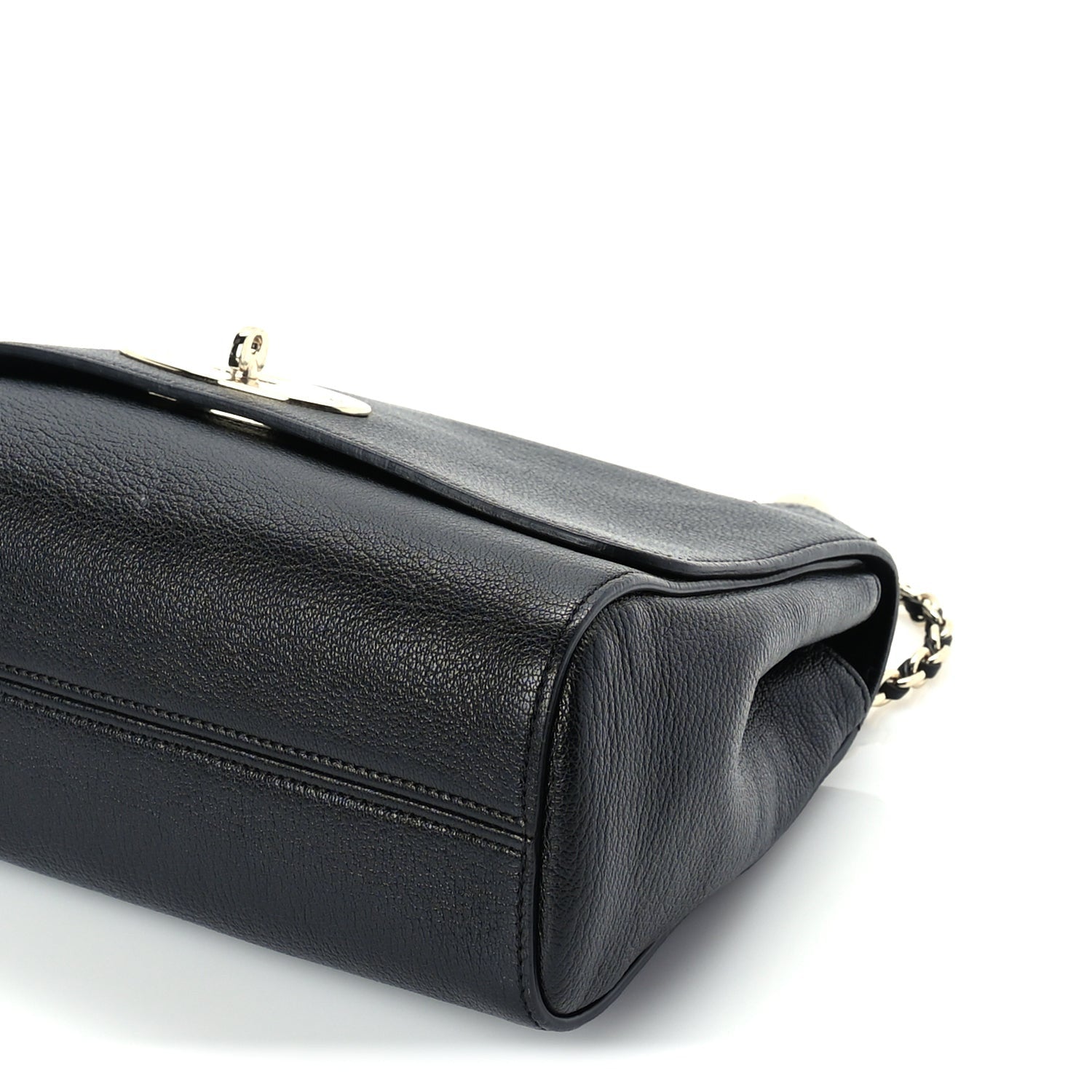 Mulberry Glossy Goatskin Medium Lily Flap Black 8 of 8
