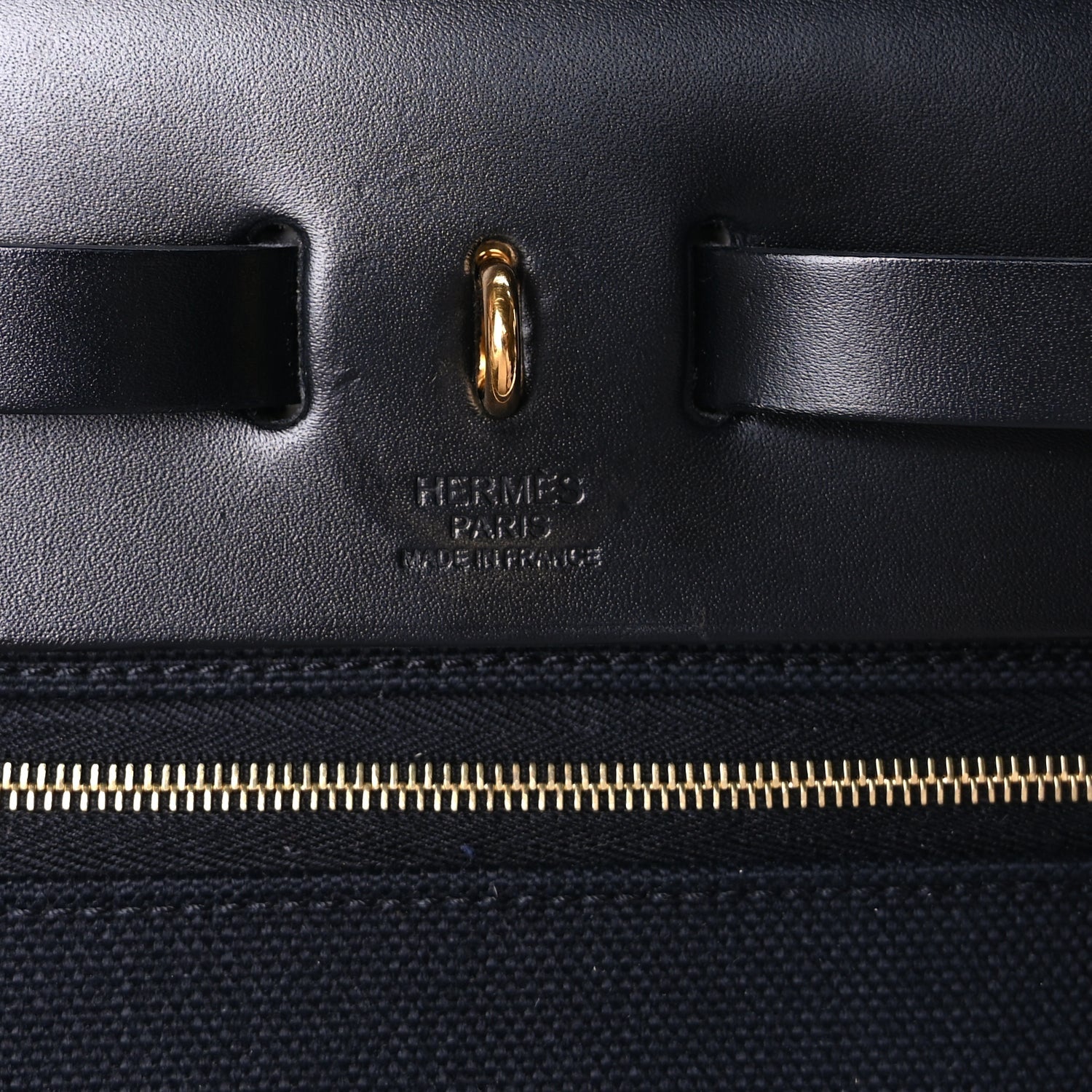 Hermes Vache Hunter Toile Quadrille Viking Herbag Zip Retourne 31 PM Ecru Black 7 of 7