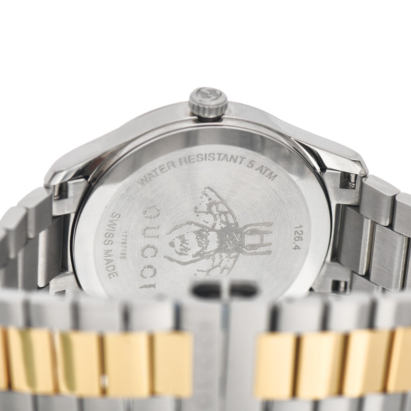 Stainless Steel 38mm G-Timeless Two Tone Bee Quartz Watch
