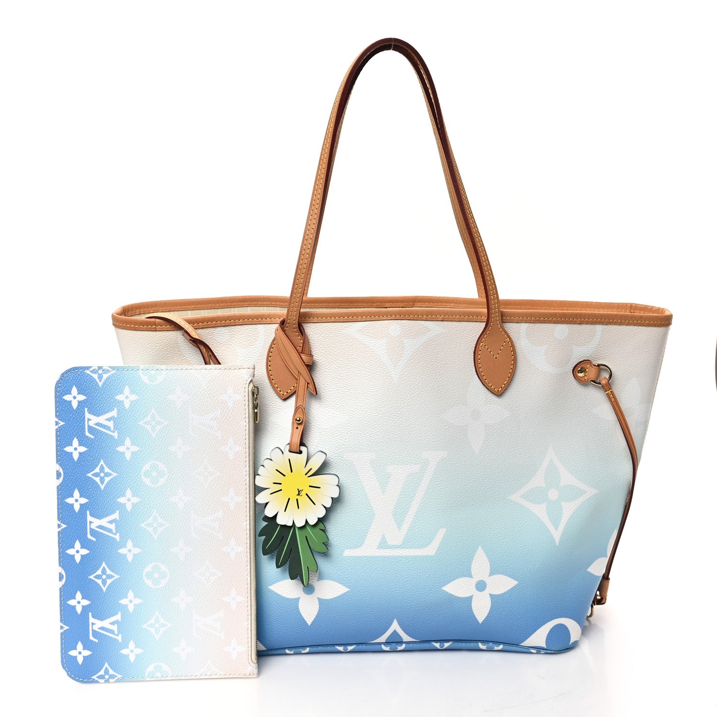Monogram Giant By The Pool Neverfull MM Blue