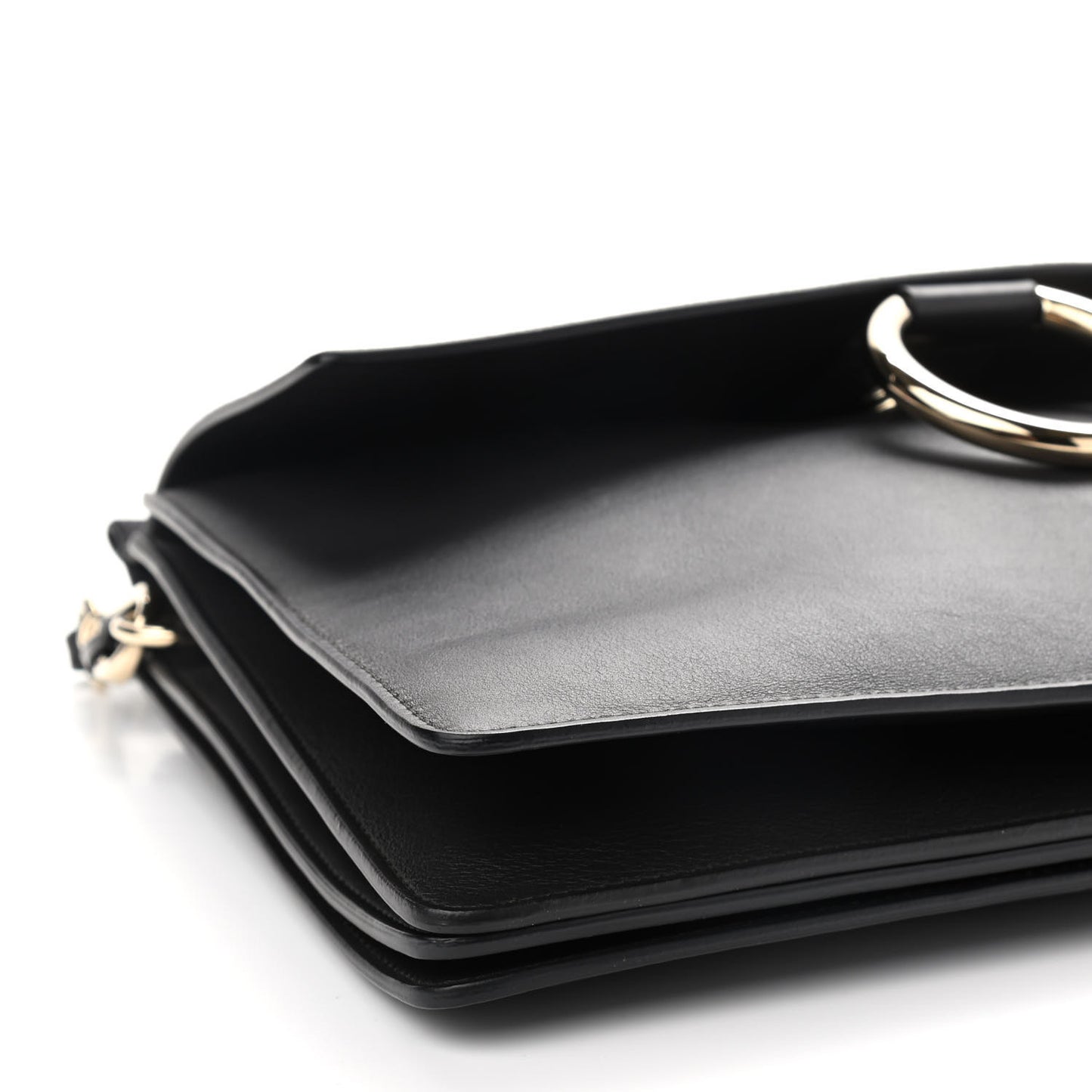 Suede Calfskin Medium Faye Shoulder Bag Carbon Grey