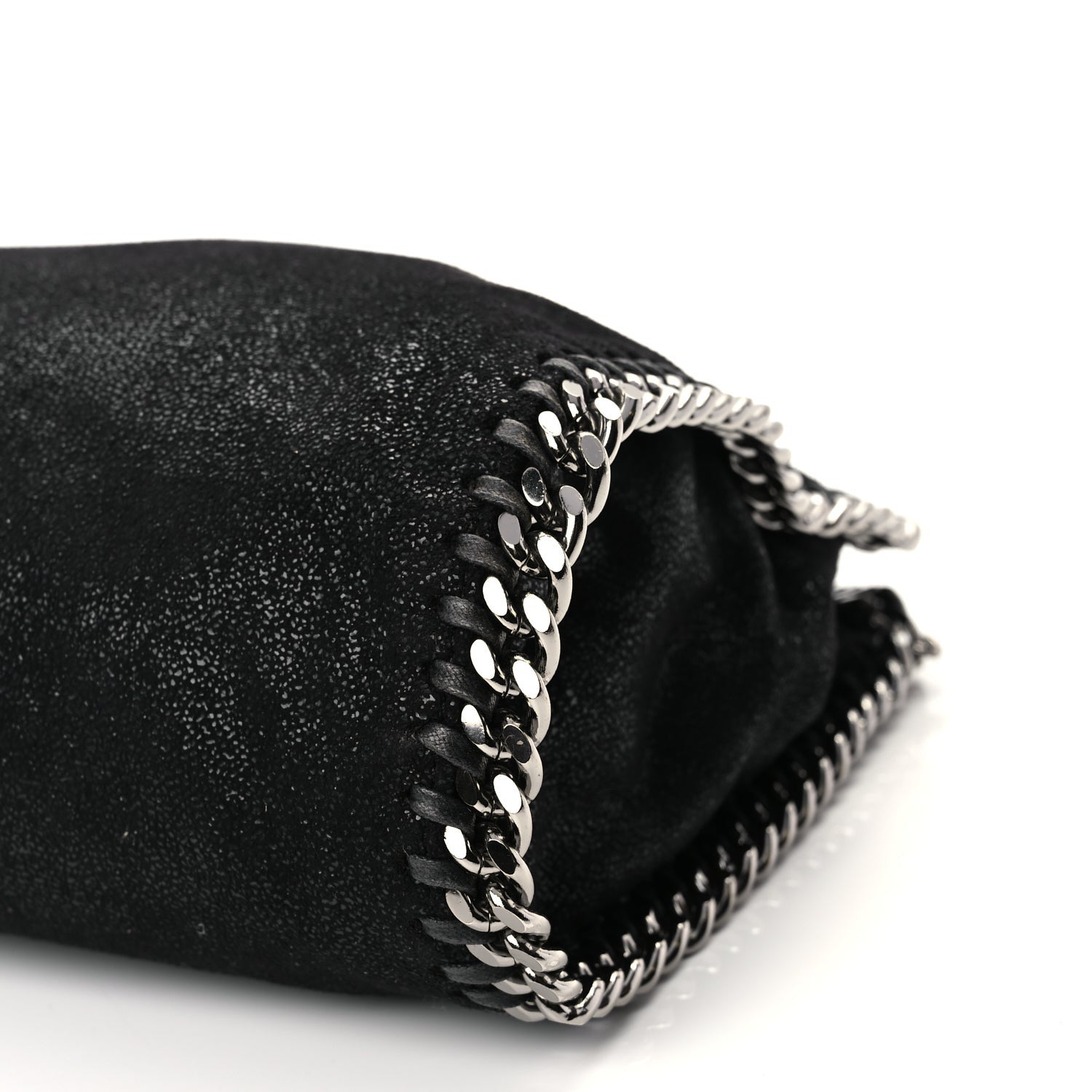 Stella McCartney Shaggy Deer Mini Falabella Fold Over Tote Black 10 of 10