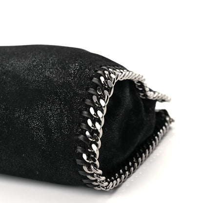 Stella McCartney Shaggy Deer Mini Falabella Fold Over Tote Black 10 of 10
