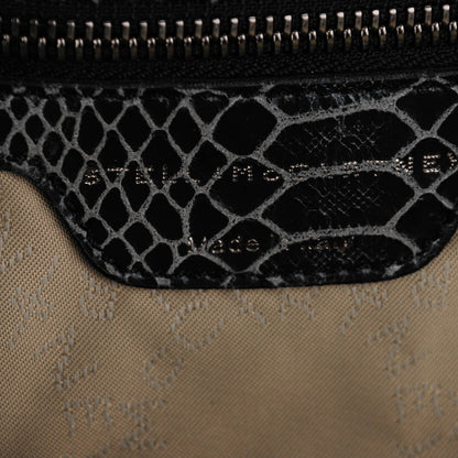 Stella McCartney Eco Python Embossed Big Falabella Tote Grey 6 of 6