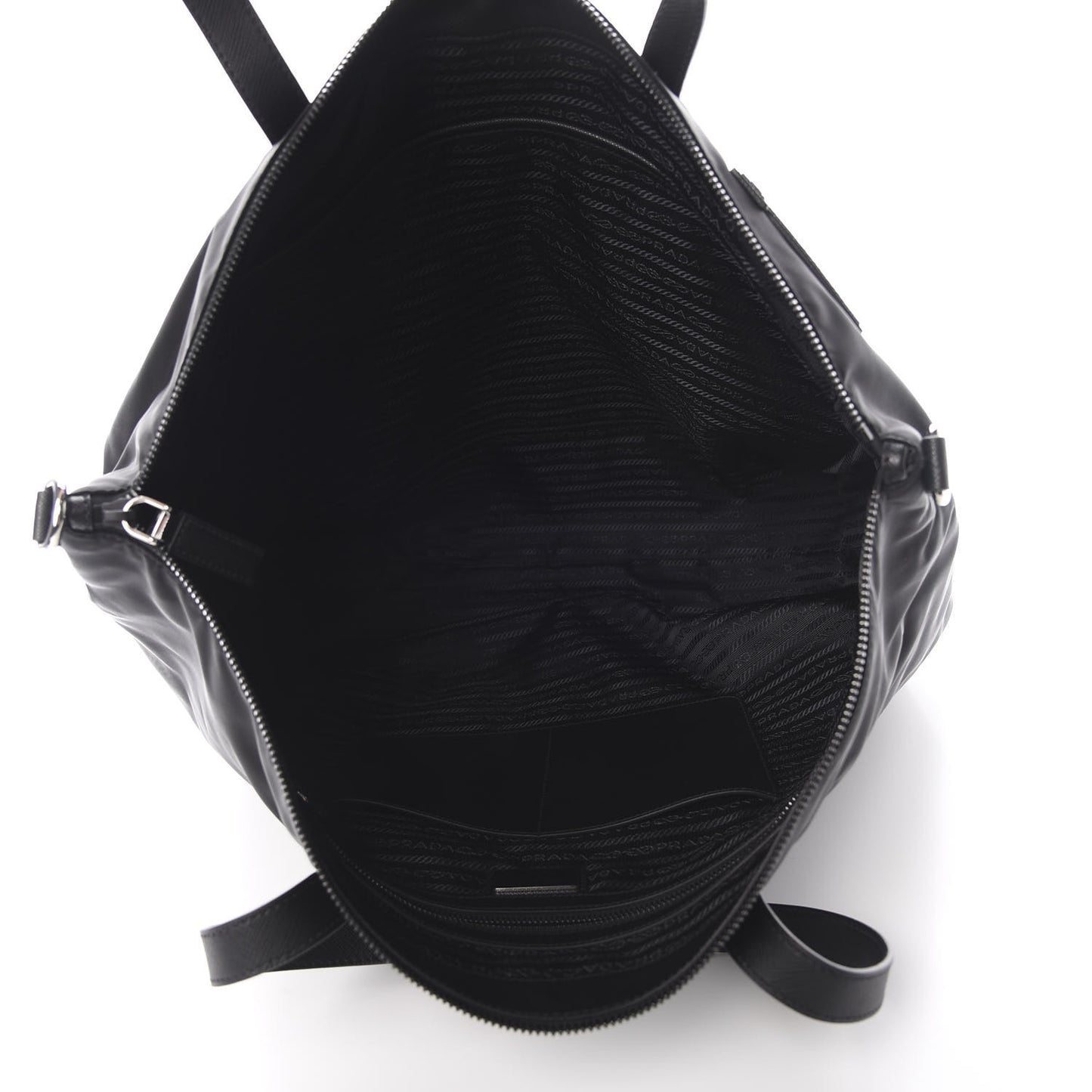 Tessuto Nylon Character Shopping Tote Black