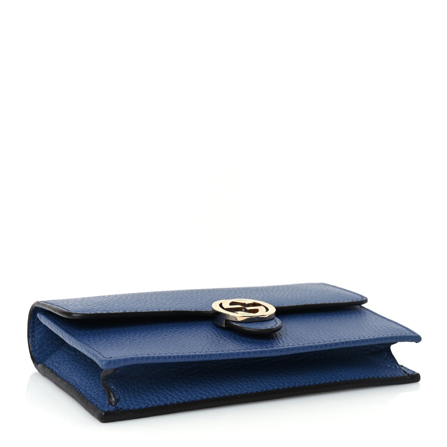 Dollar Calfskin Interlocking G Chain Wallet  Caspian