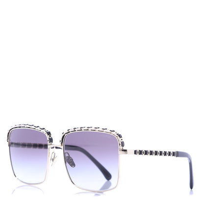 Chanel Metal Square Chain Sunglasses 71369 Grey 2 of 8