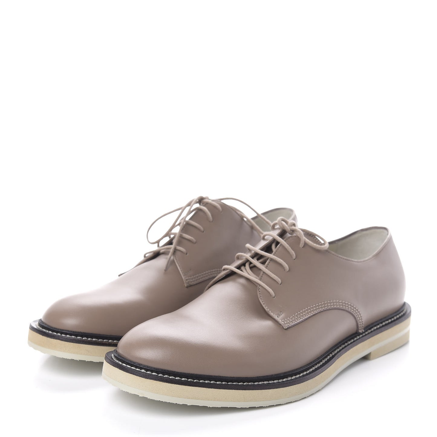 Calfskin Cirano Lux Mens Lace-up Oxfords 9 Chalk