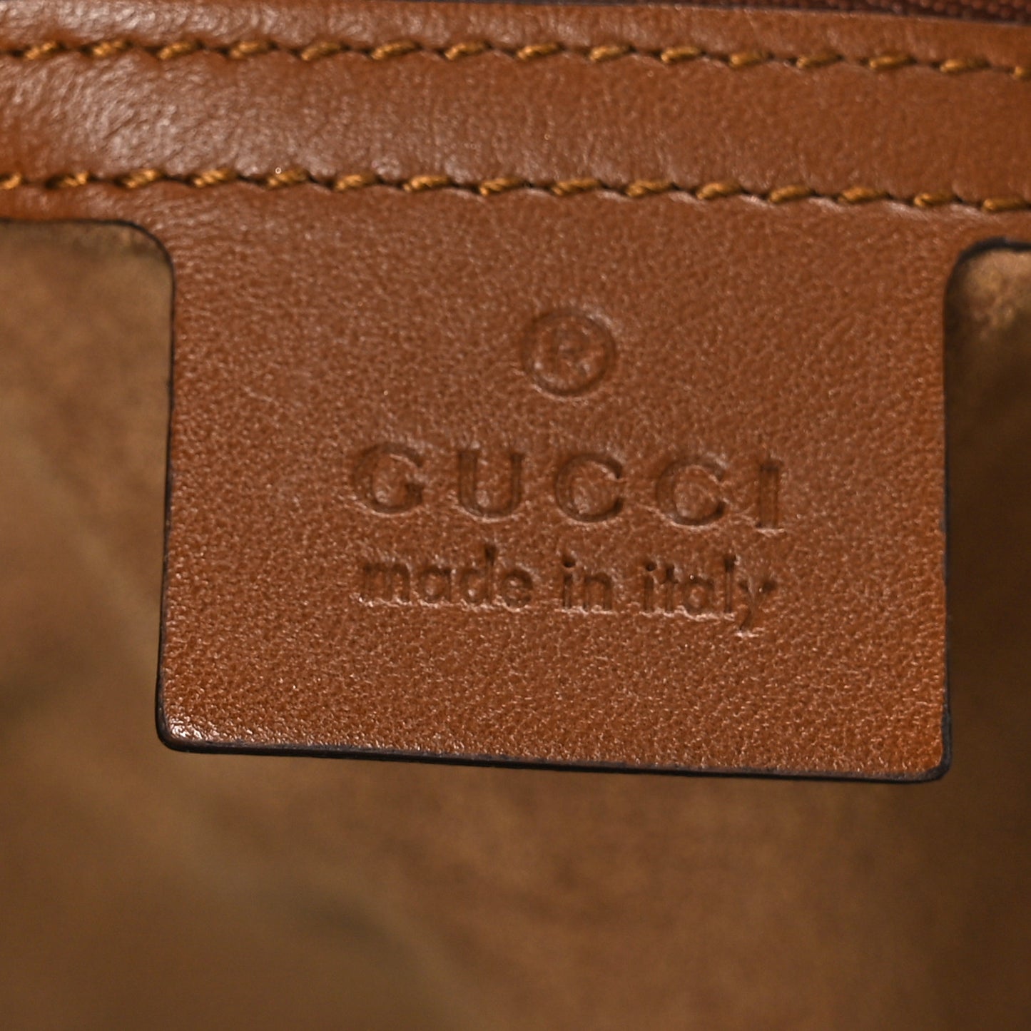 GG Supreme Monogram Medium Padlock Tote Beige Cuir