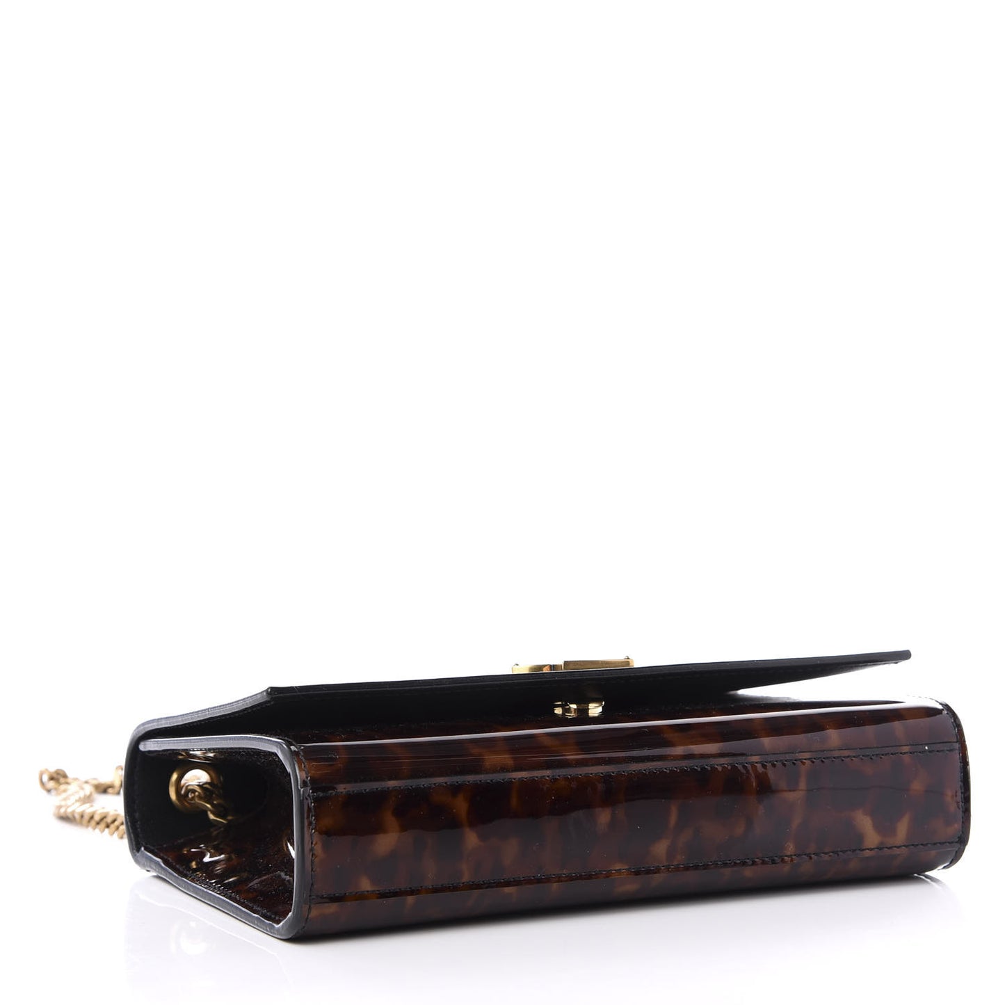 Patent Small Monogram Kate Satchel Tortoiseshell