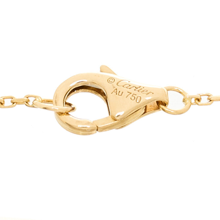 18K Yellow Gold Diamond Lapis Lazuli Amulette de Cartier Bracelet