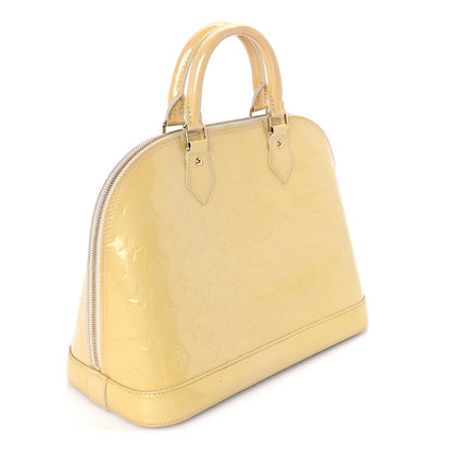 Louis Vuitton LOUIS VUITTON Vernis Alma MM Yellow Yellow 2 of 7