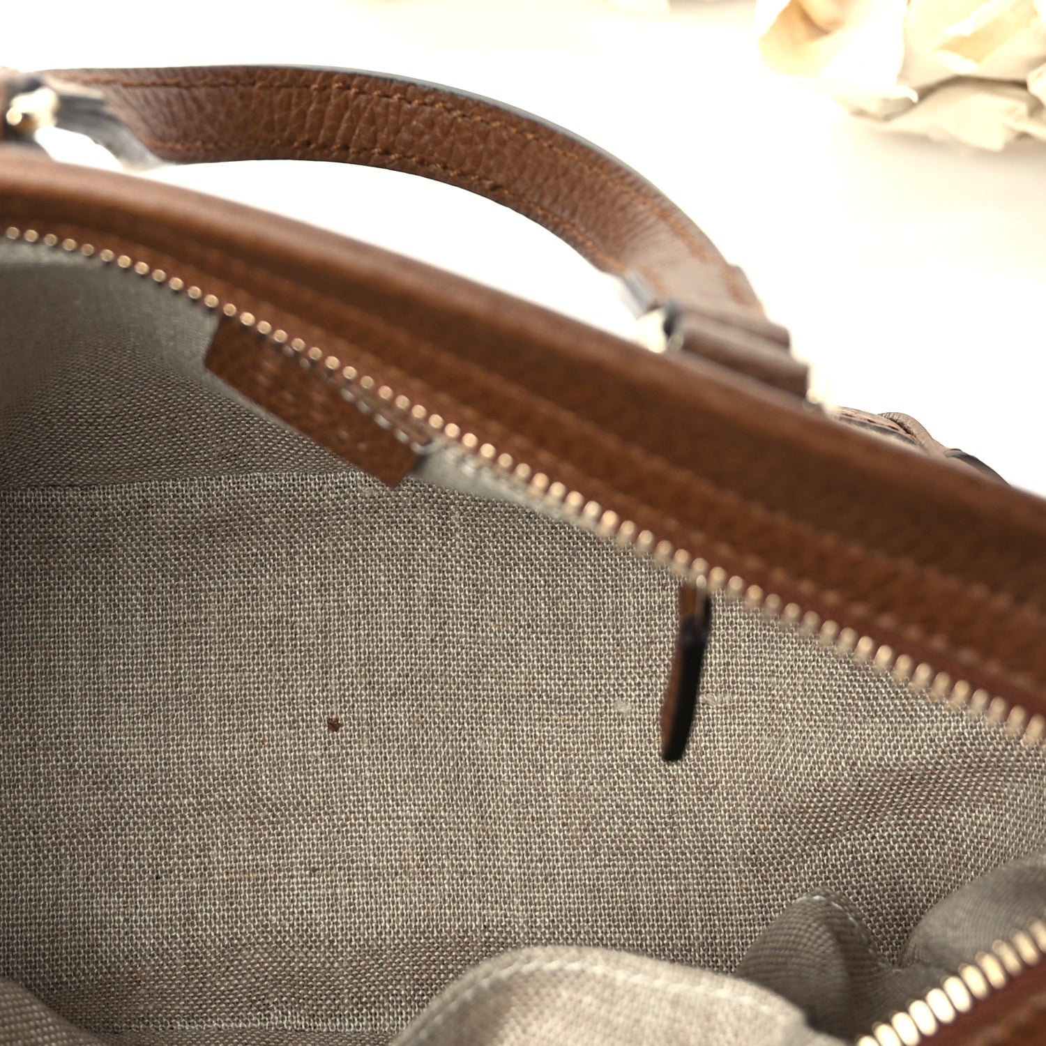 Gucci Monogram Small Bree Tote Beige Tabacco 5 of 9