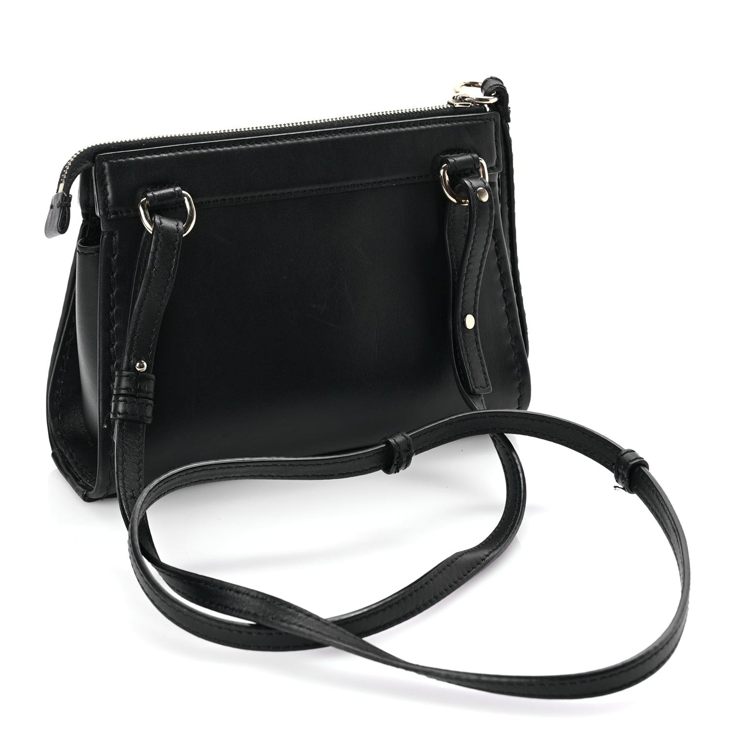 Calfskin Mini Edith Crossbody Black