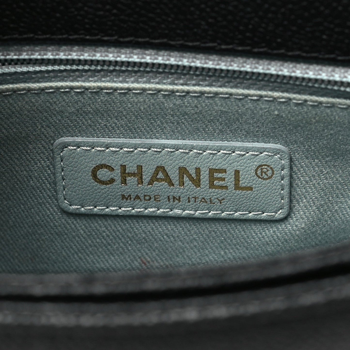 Grained Calfskin Quilted Small Cuba Top Handle Flap Black