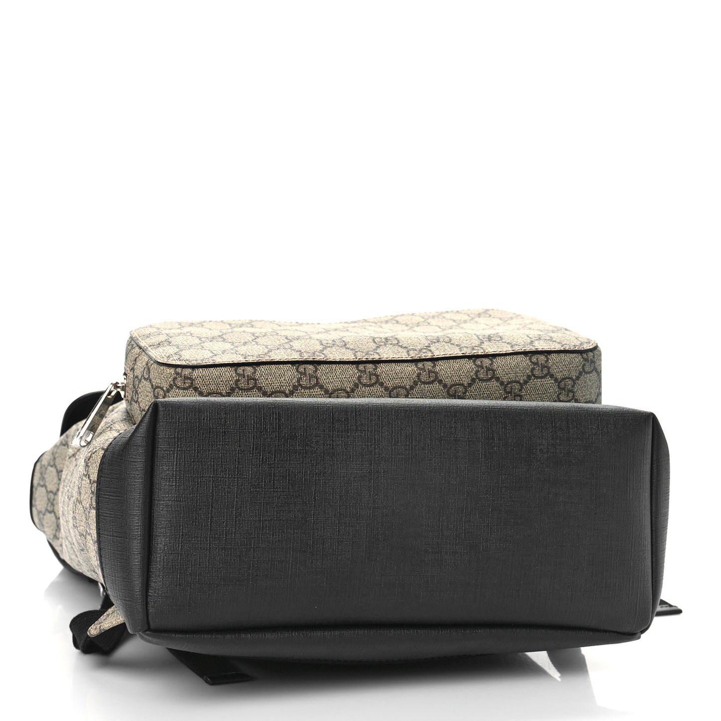 GG Supreme Monogram Single Buckle Backpack Beige Black