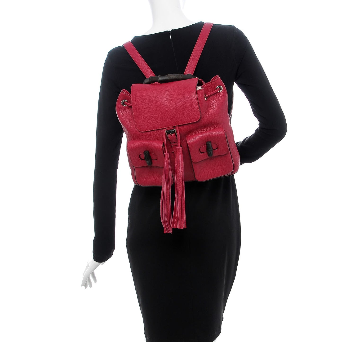 Cellarius Calfskin Medium Bamboo Backpack Petunia