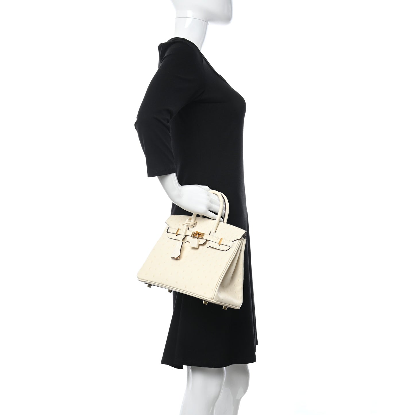 Ostrich Birkin 25 Nata