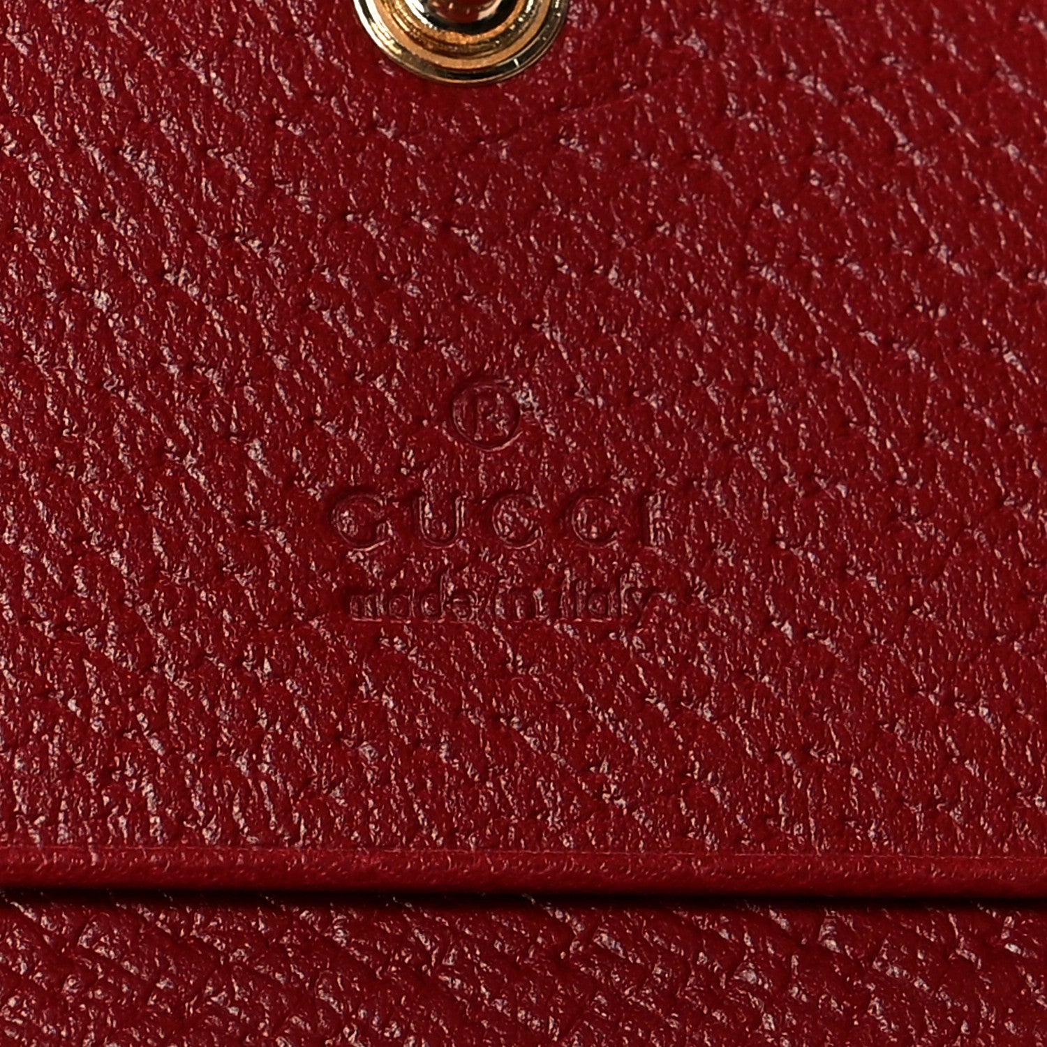 Gucci GG Supreme Monogram Tian Card Case Beige Multicolor Red 6 of 7